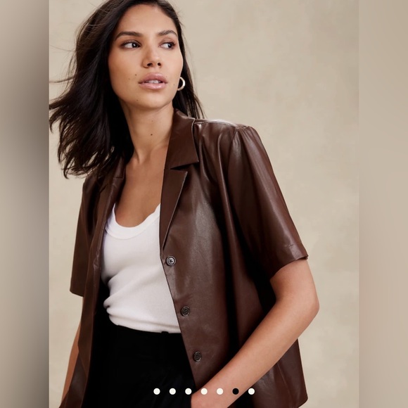 Vegan leather shirt - Picture 2 of 5